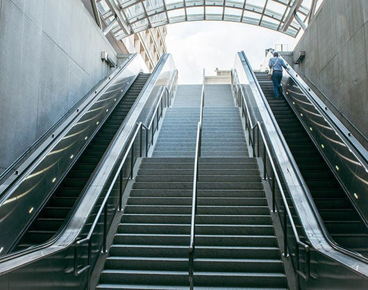 Canopy Stairway and Escalators at Judiciary Square
